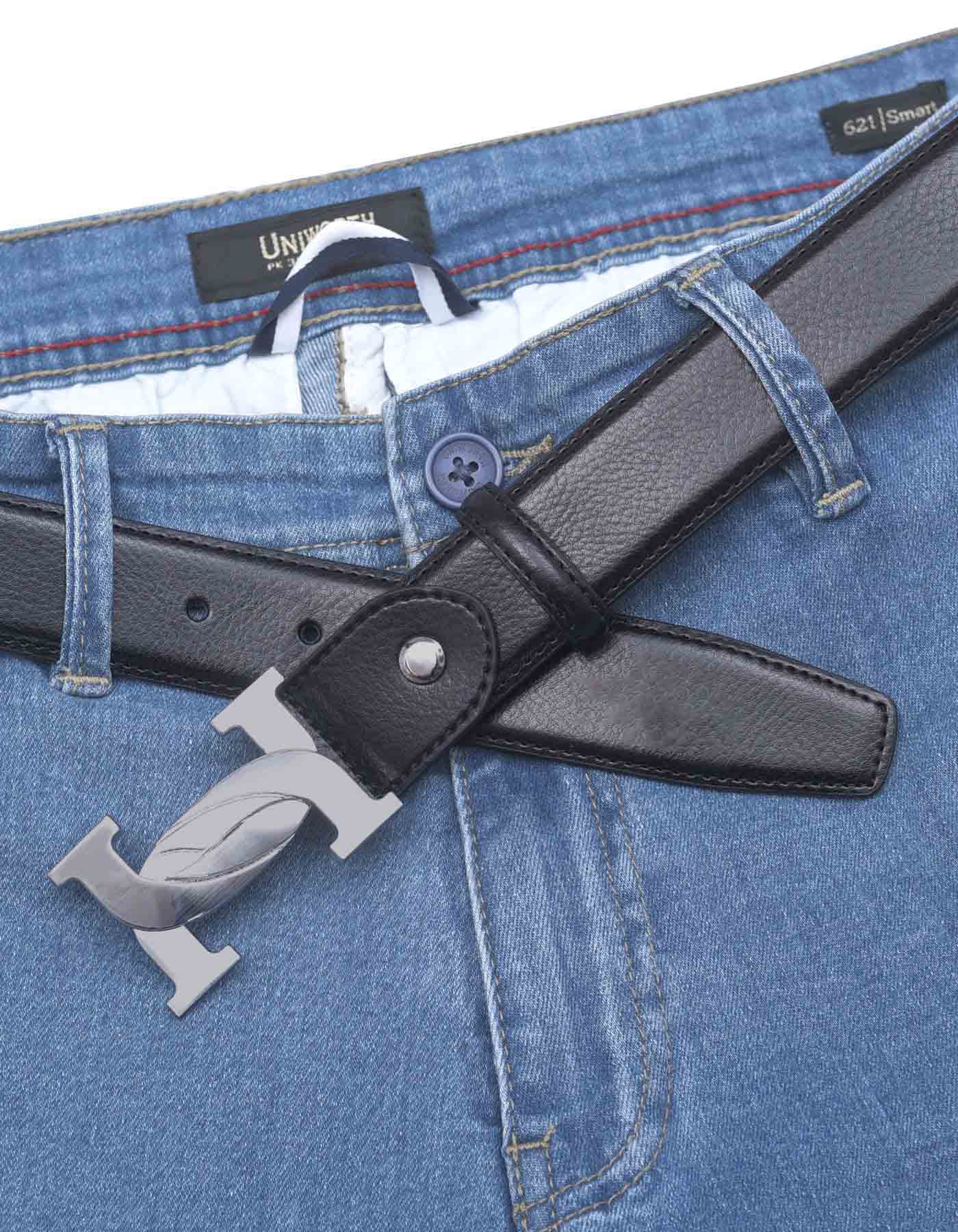 Black Formal Belt for Men