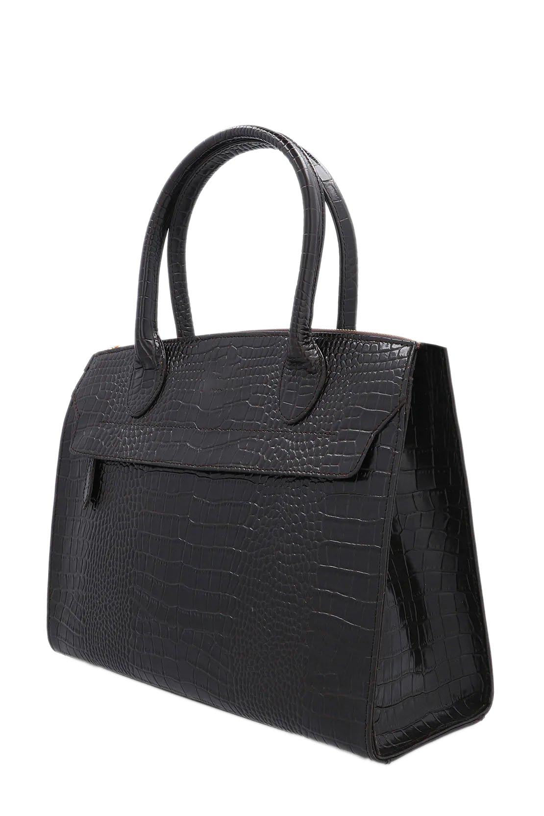 Women Gloss-Brown Leather Bags