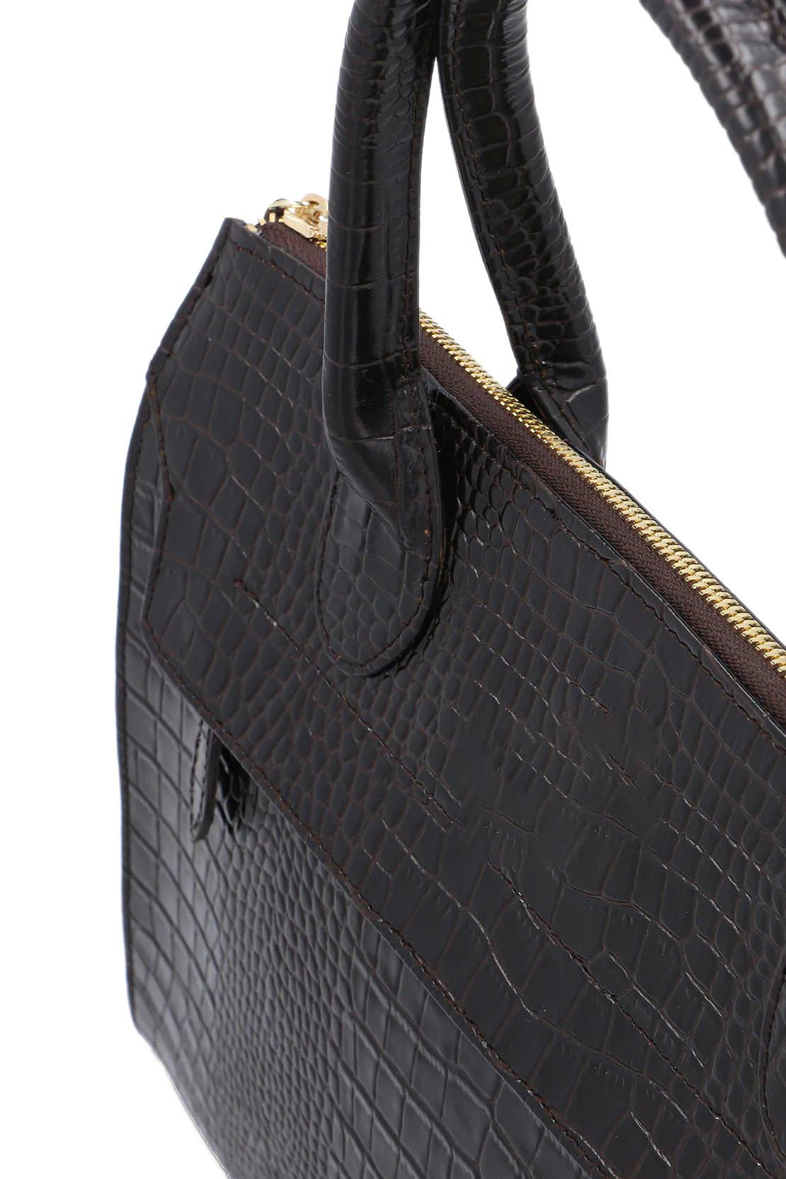 Women Gloss-Brown Leather Bags