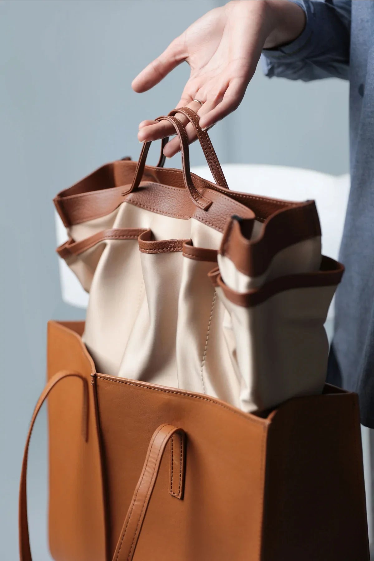 Peanut Brown Leather Bags For Women