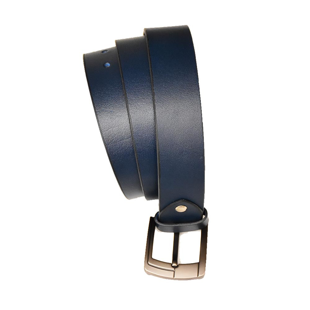 Plain Leather Belt – Blue