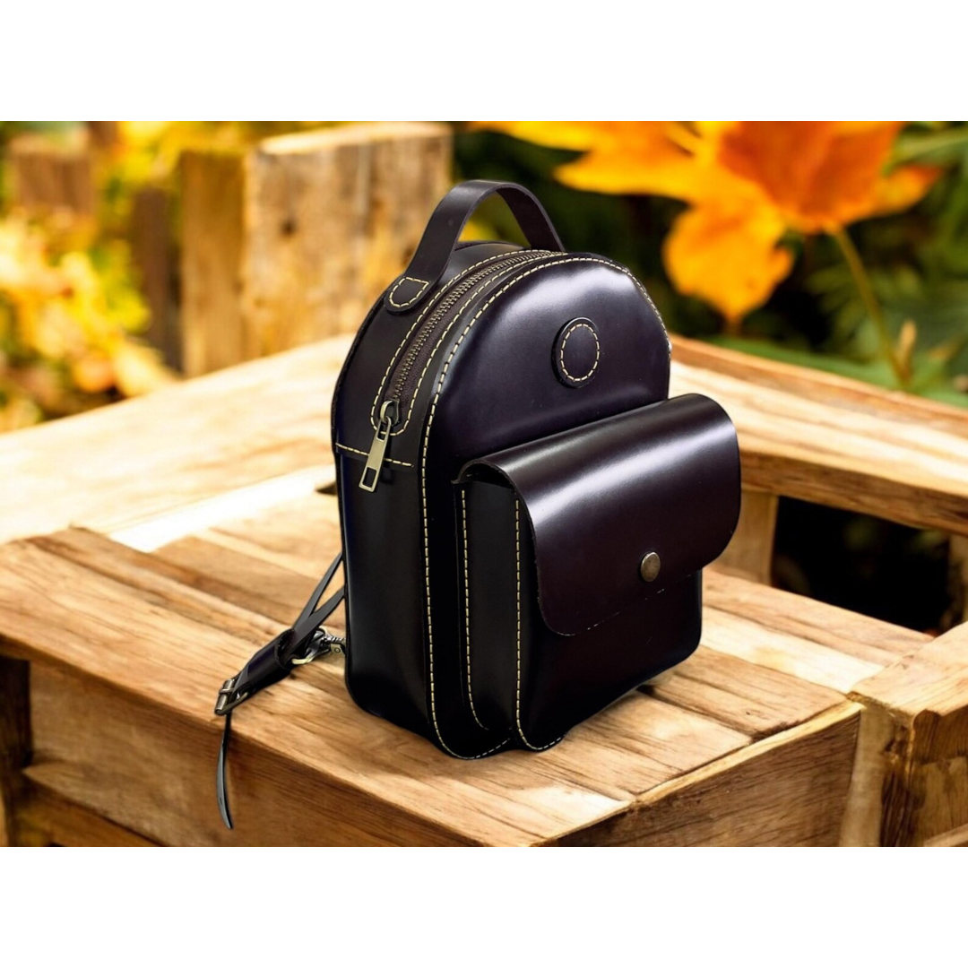 Leather Backpack PDF Pattern – DIY Handmade Women’s Backpack Digital Template