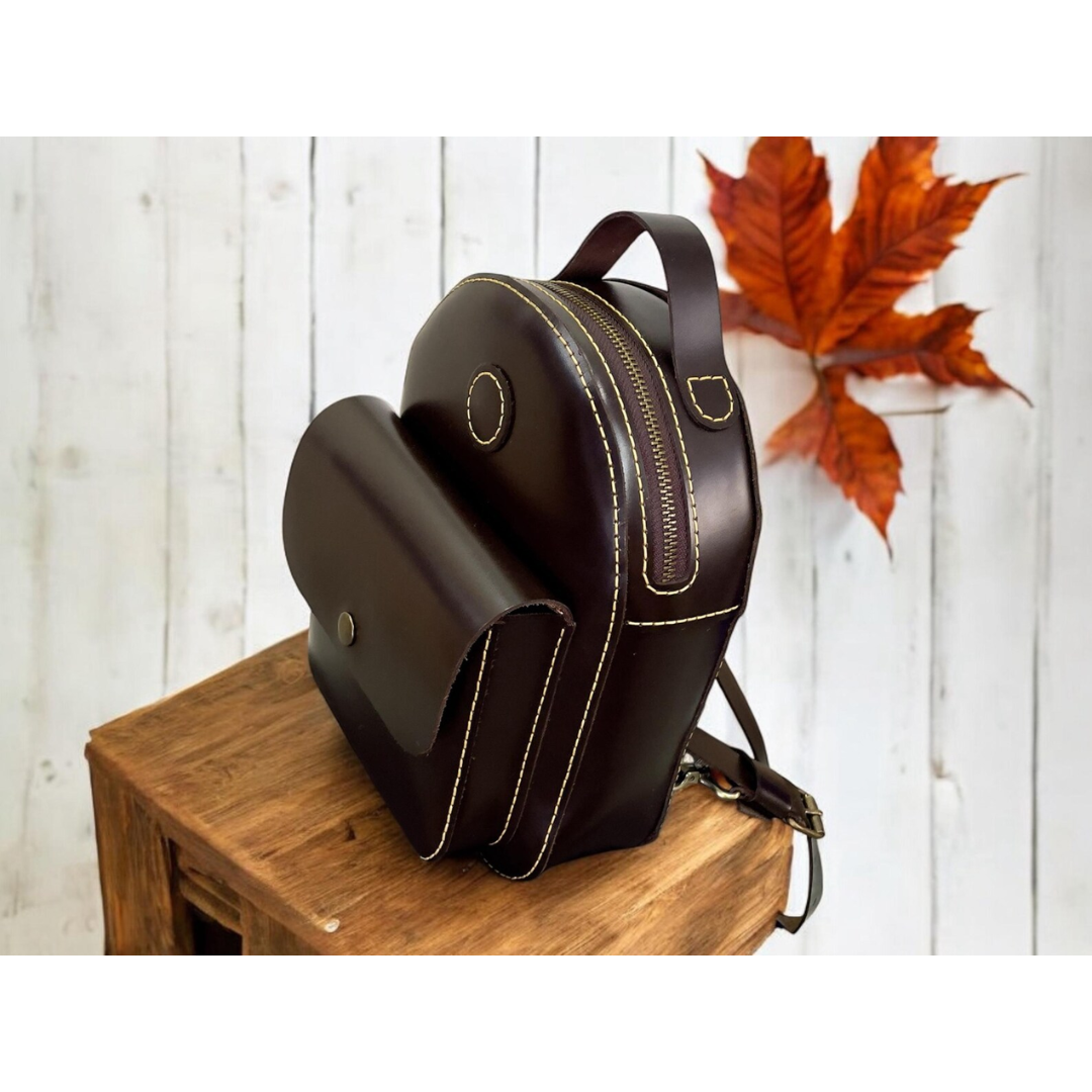 Leather Backpack PDF Pattern – DIY Handmade Women’s Backpack Digital Template