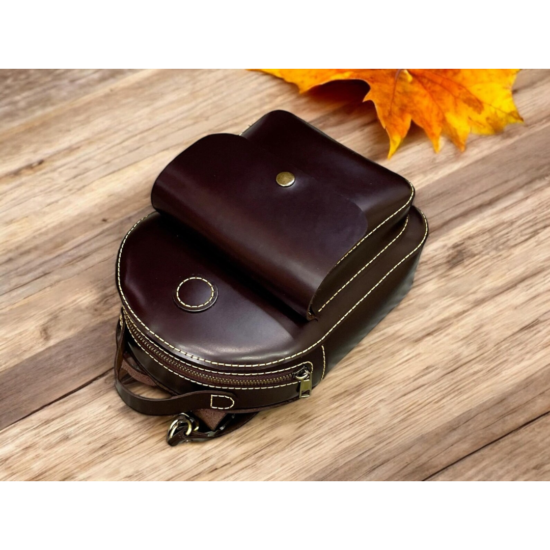 Leather Backpack PDF Pattern – DIY Handmade Women’s Backpack Digital Template