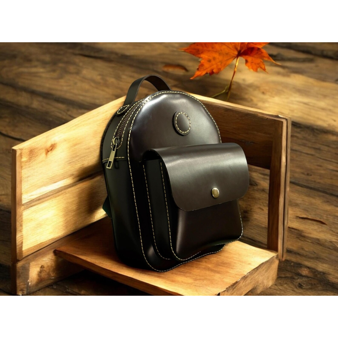 Leather Backpack PDF Pattern – DIY Handmade Women’s Backpack Digital Template