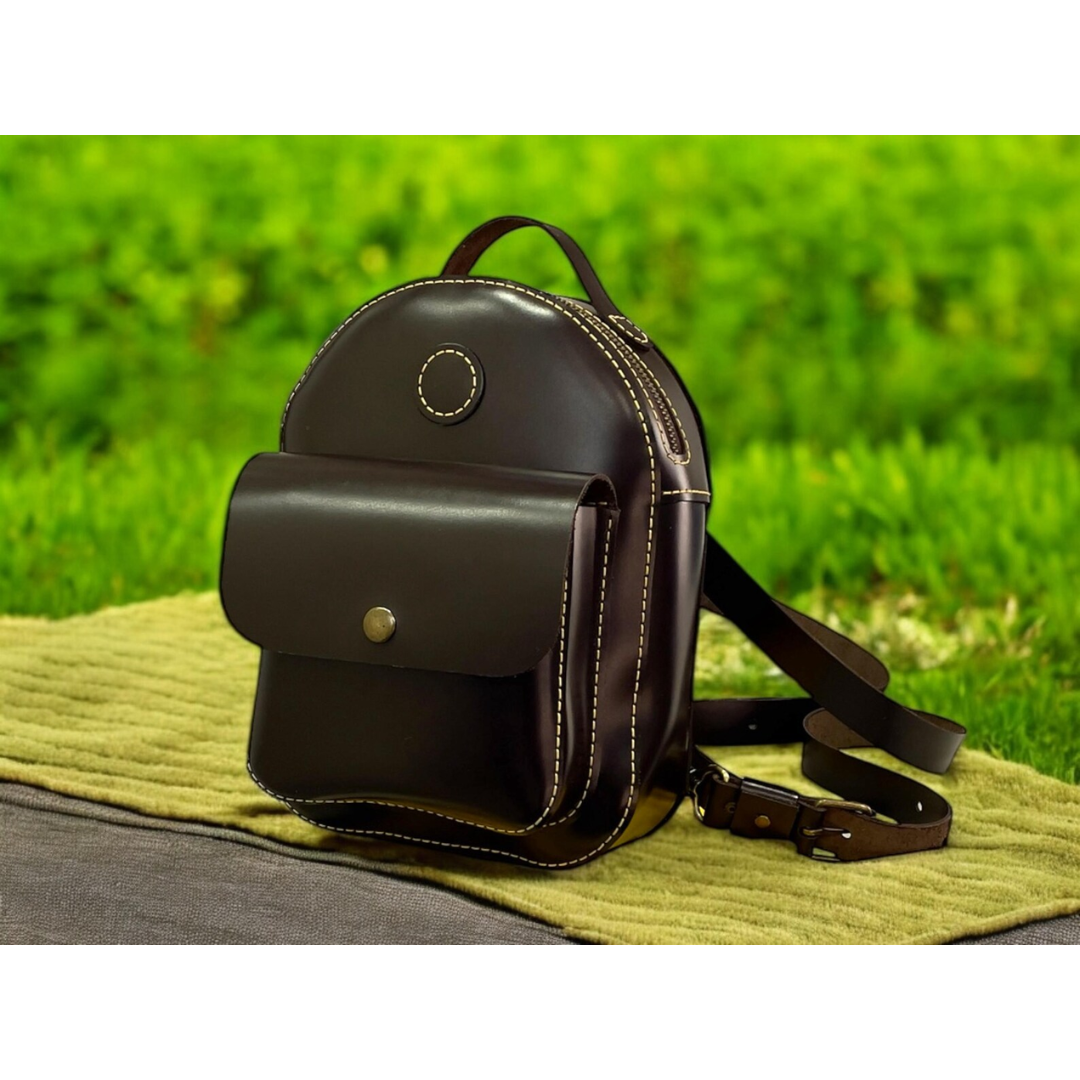 Leather Backpack PDF Pattern – DIY Handmade Women’s Backpack Digital Template