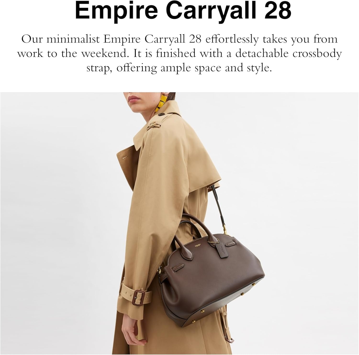 COACH Soft Empire Carryall Bag 40 In Loved Leather