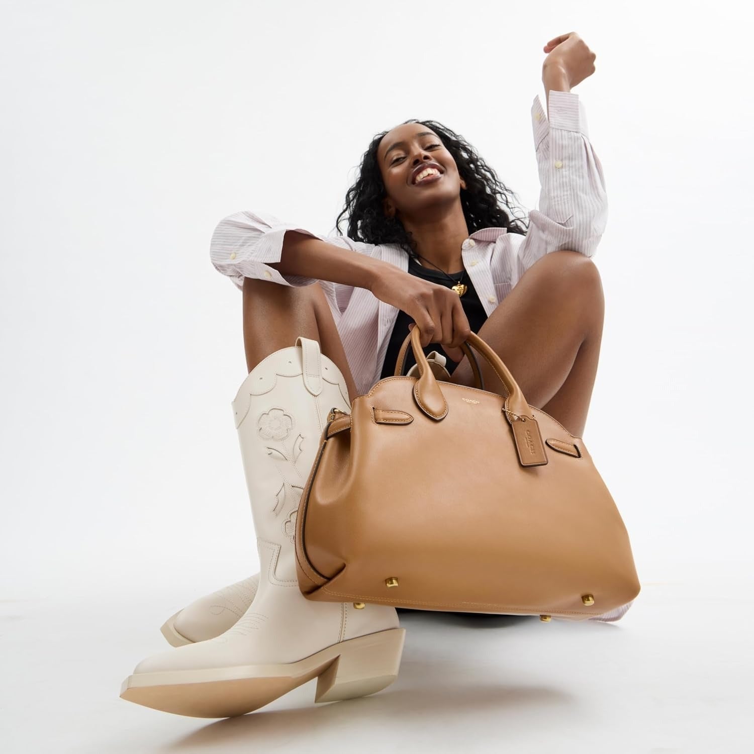 COACH Soft Empire Carryall Bag 40 In Loved Leather