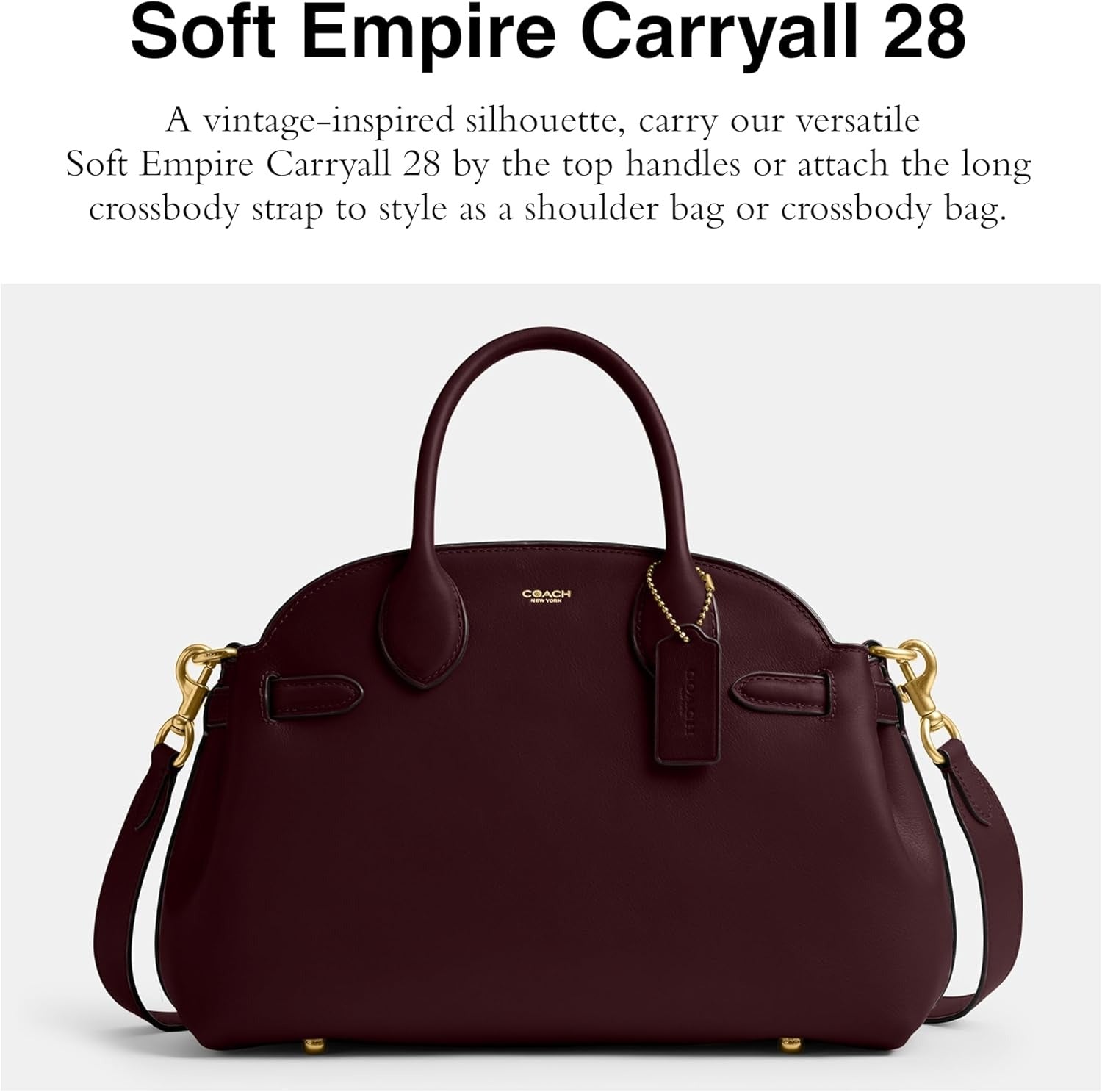 COACH Soft Empire Carryall Bag 40 In Loved Leather